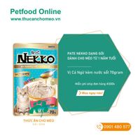 Pate Nekko vị Cá Ngừ kèm nước sốt (Gravy) cho mèo – 70g
