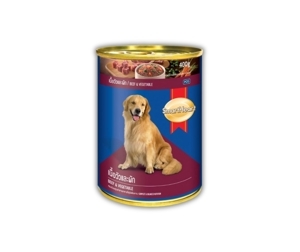 Pate Smartheart lon vị bò và cưu cho chó 400gr