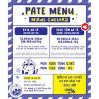 Pate tươi cho mèo (Hộp 1kg - Vị gà và tôm)
