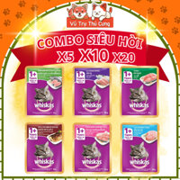 Pate Whiskas Adult dạng Gói dành cho Mèo Trưởng Thành trên 12 tháng