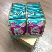 Pate Whiskas cho mèo con 1 thùng 28 gói