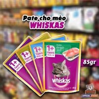 PATE WHISKAS GÓI CHO MÈO 85GR CHỌN VỊ