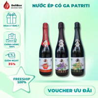 [Patritti] Nước Ép Có Ga Không Đường, Không Cồn 750ml – Tinh Hoa Tự Nhiên