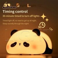 Pats Đèn Ngủ Đồ Trang Trí Bằng Silicon Hình Gấu Trúc Quà Tặng Sáng Tạo Hoạt Hình Đêm Dễ Thương