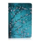 Patterned Wallet Leather Tablet Shell for Samsung Galaxy Tab A 8.0 SM-T350 - Tree with Flowers