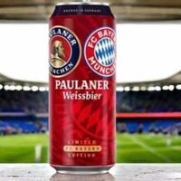 PAULANER Weissbier FC Bayern Munchen Limited 5.5% vol lon 500ml