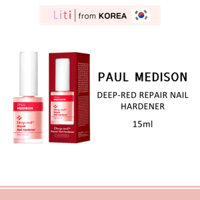 PAULMEDISON Sơn dưỡng cứng móng tay, tăng cường phục hồi móng yếu Deep-Red Repair Nail Hardener 15ml