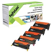 PayForLess CLT-K407S CLT-C407S CLT-M407S CLT-Y407S 407S Toner Cartridge Compatible for Samsung CLX-3180 CLX-3185N CLX-3185W CLX-3185FN CLX-3185FW C...