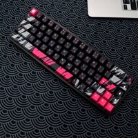 Pbt Nhật Bản Ngụy Trang Keycaps Anh Đào Hồ Sơ Nhuộm Thăng Hoa Bàn Phím Cơ Keycap Cho MX Switch ISO Nhập Logitech G610