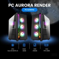PC AURORA RENDER  Xeon E5 2673 v3 32GB SSD 256GB RTX 3060