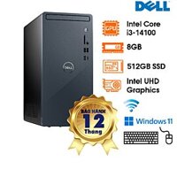 PC Dell Inspiron 3030MT (14.6L) i3-14100; 8GD5; 512GB SSD, Intel UHD Graphics 730; Wi-Fi6+BT; KB+M; McAfee LS; Win 11 Home; 1Y (3030MT-71047524)