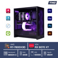 PC Đồ Hoạ Render 3D - Ryzen 7 7800X3D/ 32GB/ RX 9070 XT