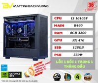 PC GAMING B460M/I3 10105F/RAM 16G/RX 470 8GB NEW