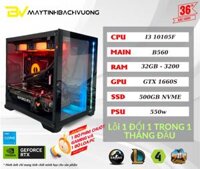 PC GAMING B560/I3 10105F/GTX 1660S (VGA qua sử dụng – Linh kiện còn lại All NEW)