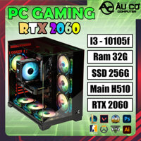PC Gaming, Case Gaming, Cây Gaming chơi game i3 10105f / ram 32G / SSD 256G / RTX 2060 - 6G