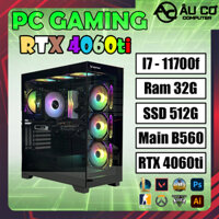 PC Gaming, Case Gaming, Cây Gaming chơi game i7 11700f / ram 32G / SSD 512G / RTX 4060ti