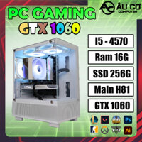 PC Gaming, Case Gaming, Cây Gaming chơi game i5 4570 / ram 16G / SSD 256G / GTX 1050 - Bảo hành 24T