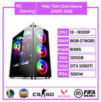 PC GAMING DAPC 009 (I3 9100F/B365/8GB RAM/120GB SSD/GTX 1050TI/550W)