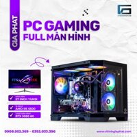 PC Gaming Full Màn Hình (Ryzen 5500 - RTX 3050 6GB - RAM 16G - SSD 512G)