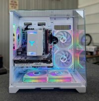 PC Gaming Full White I3-10100F/RX 580/SSD 256GB Nvme/Ram 16GB