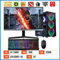 PC Gaming GT11400F – Gen 11 – Core i5 11400F | 16G | 250G SSD | GTX1050ti 4G | 24″