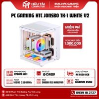 PC GAMING HTC JONSBO TK-1 WHITE V2 (Main B760M-AYW WIFI D4, CPUi5 13400F,SSD Kingston NV3 500GB, NGUỒN GIGABYTE 650W, Radeon RX 6600, RGB 16GB 3200 White, Vỏ case Jonsbo TK-1, Tản nhiệt nước Thermalright Frozen WarfRame 240 )