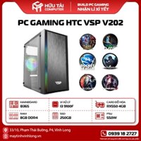 PC Gaming HTC VSP V202 (B365M, CPU i3-9100F, SSD 250GB, AMD RX 550 4GB, PSU 550W)