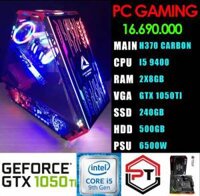 PC GAMING / I5 9400 / H370 CARBON / RAM 16GB / GTX 1050TI 4GB / SSD 240GB / HDD 500GB