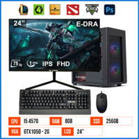 PC Gaming Online GT4570 – Core i5 4570 | 8G | 256G SSD | GTX1050 2G | 24″