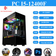 PC GAMING: (H610/I5-12400F/RAM16GB/SSD256/VGA3060 12GB)