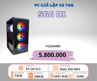 PC Giả Lập sg 01 CHẠY 10 TAB | Xeon E5 2673V3 – RAM 32GB – NVME 256GB – VGA 750TI 4GB