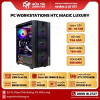 PC Giả Lập WorkStations HTC MAGIC LUXURY ( X99 DUAL , CPU Xeon E5-2696v3, SSD 512GB, RAM 96GB, VGA GTX 1070 8GB, PSU 650W)