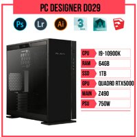 PC HACOM Designer D029 (i9-10900K/Z490/64GB RAM/Quadro RTX5000/1TB SSD/750w) (Intel Core I9)