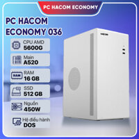 PC HACOM ECONOMY 036 ( Ryzen 5600G/16GB RAM/512GB SSD) | Giá rẻ, trả góp 0%