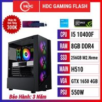 PC HDC GAMING FLASH CPU Intel i510400F – RAM 8GB DDR4 – SSD 256 Gb M2.Nvme – MAIN H510 – GTX 1650