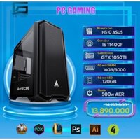 PC i5 Gen 11, GTX 1050Ti chiến PUBG PC, GTA V, CS:GO và game offline nặng