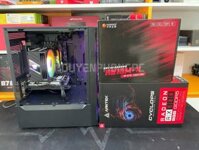 PC INTEL CORE I3 12100F / H610M / RX 580 8G / NVME 500 / RAM D4 16GB | 550W