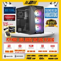 PC PI NODE & GIÁ LẬP | DUAL XEON 2696V3 (36 NHÂN 72 LUỒNG) RAM 128G/ SSD 512G/ VGA RX 580 8G/ PSU 750W