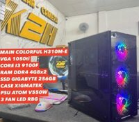 PC THANH LÝ | CORE I3 9100F/ VGA GTX 1050TI 4G/ RAM DDR4 8G/ SSD 256G/ PSU 550W | BẢO HÀNH 1 THÁNG