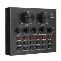 PC USB Sound Card, Audio External Volume/Remix/Bass/Microphone Control USB Headset Microphone Computer Sound Card