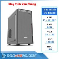 PC Văn Phòng Mới (Core i3-10100F/ H410/ RAM 8Gb/ VGA GT-710/ SSD 120Gb/ HDD 1Tb)