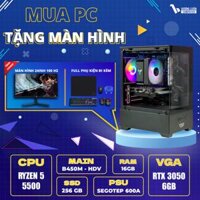 PC VLC_TM010 (RYZEN 5 5500 | 16GB | RTX 3050 6GB | 256GB | MAIN B450)