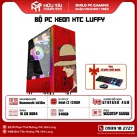 PC XEON HTC LUFFY (MAIN HUANANZHI H610M, CPU INTEL I3-12100F, GTX 1650 4GB, Ram 16GB, SSD 240GB, PSU Segotep 550W)