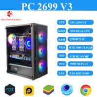 PC XEON (X99 DUAL CPU/CPU 2699V3/RAM 128GB/SSD 1TB/VGA 1080 TI 11GB)