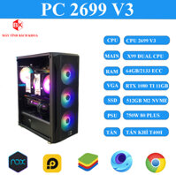 PC XEON(MAIN X99D4/CPU 2699V3/ RAM 64GB/ SSD 512GB/VGA 1080 TI 11GB)