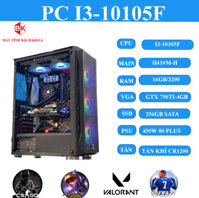 PC GAMING(H410/I3-10105F/RAM16/SSD256/VGA 750TI 4GB)