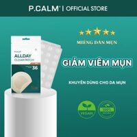[P.CALM]  x 1 Hộp miếng dán mụn P.CALM One Day BATECA Spot Patch (36 miếng)