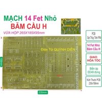 PCB 14 fet nhỏ cách li băm cầu H, bo mạch kích điện phíp sợi thủy tinh FR4 - linh kiện điện tử QUỲNH DIỄN