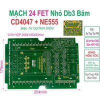 PCB 24 fet nhỏ cách ly mạch k ích đ iện Băm db3 trộn CD4047 + NE555 Phíp thủy tinh FR4 - linh kiện điện tử QUỲNH DIỄN