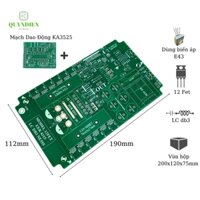 PCB bo mạch kích điện 12 fet LC DB3 NE555 + Dao Động KA3525 Biến áp máy hàn Phíp FR4